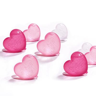 15 Pack Heart Shaped Reusable Ice Cubes Pure Water Reusable Ice Cubes for Drinks Whiskey Vodka