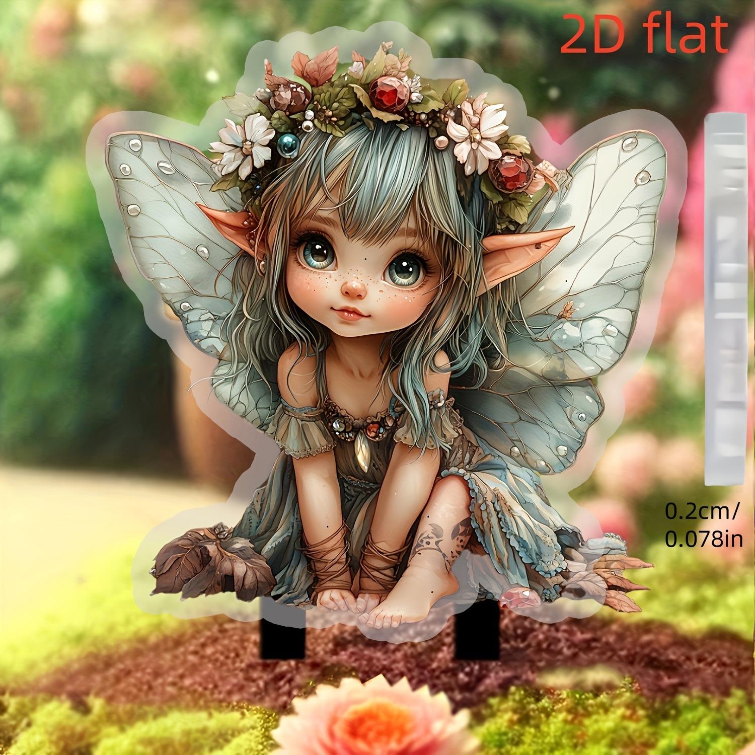 

1pcs Wings Elf Doll Outdoor Decoration. Ideal potted plant decoration, garden decoration, festival outdoor decoration gift