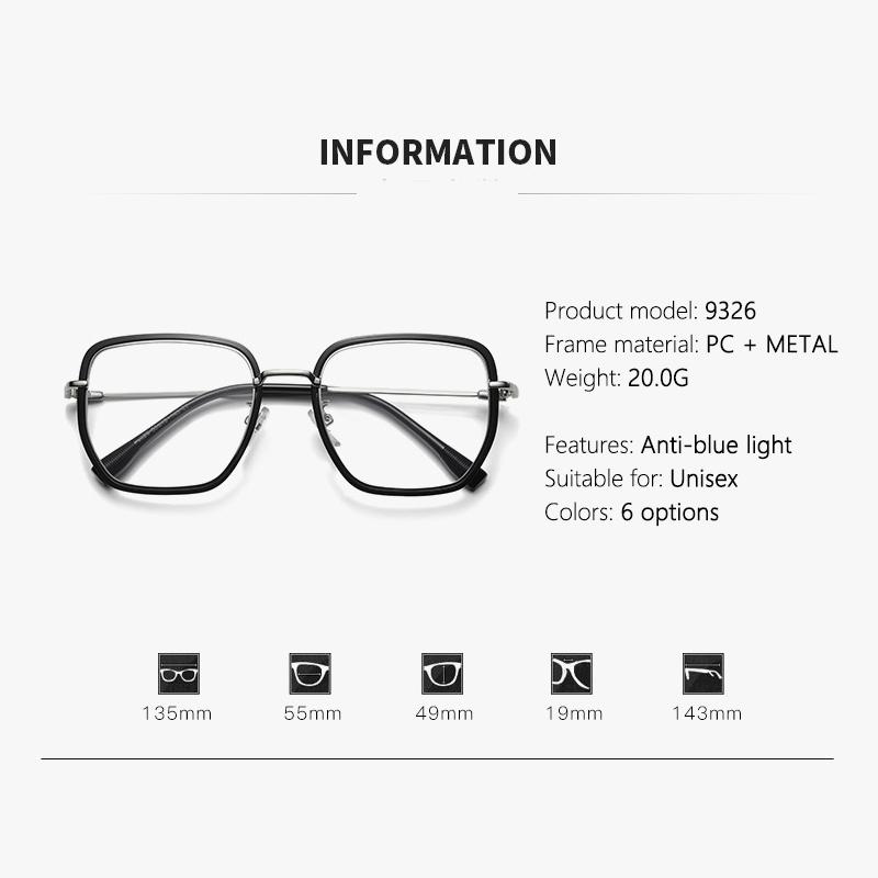 Anti-blue Light Korean Ultra-light Slimming Couple's Prescription Sunglasses For Myopia 26