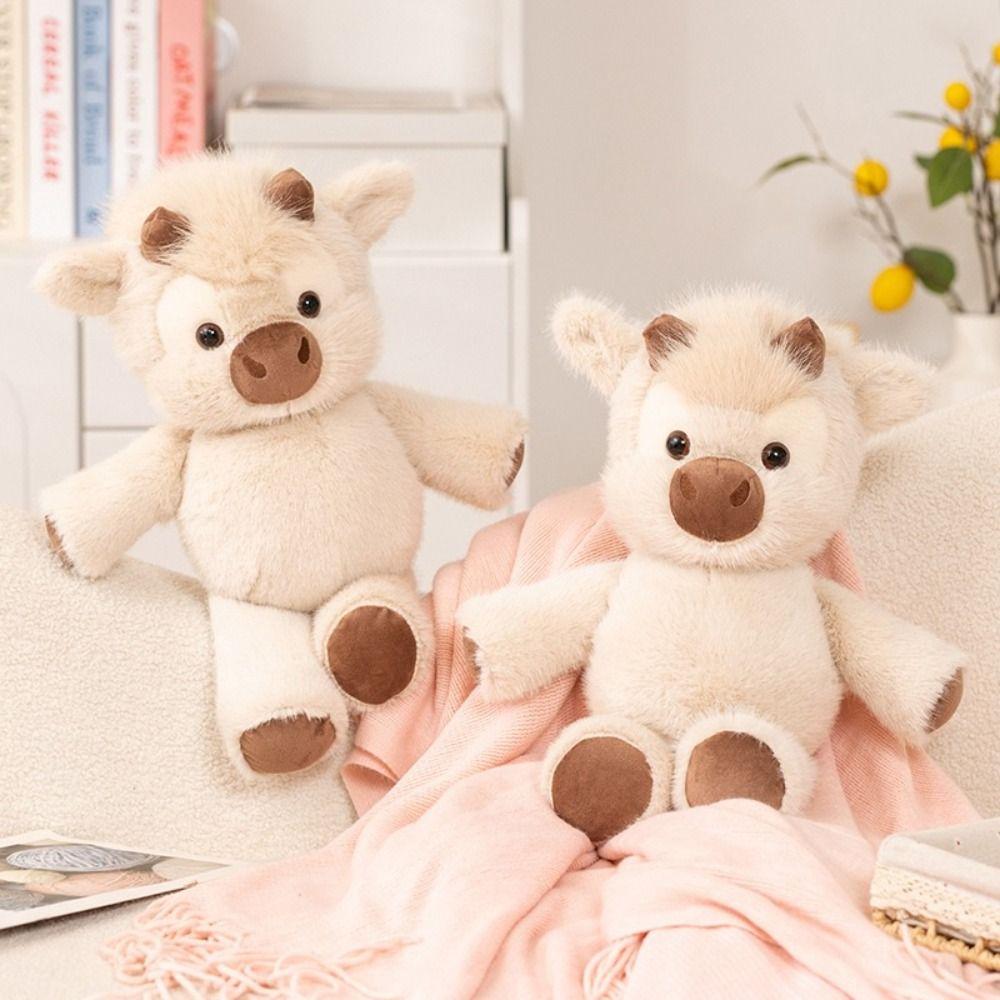 Plushie Texture Running Cow Plush Doll New Design Cute Stuffed Toys  Emotional Support