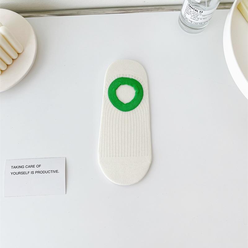 Socken Farbblock-Bootssocken Flachmund Unsichtbare Socken Sind Rutschfest Und Fallen Nicht Ab Mit Sommer Dünne Baumwolle Nahtlose Unsichtbare Socken