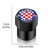 4 STÜCKE Universal DIY Auto Rad Reifen Luftventilkappen Schaft Autoaufkleber Für Autos Motor Autozubehör Dekor Geschenk ,Für Fußballclub Kroatien