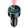 Caricabatterie per auto a ricarica rapida da 66 W con display digitale e 4 porte USB, compatibile PD, design Halo