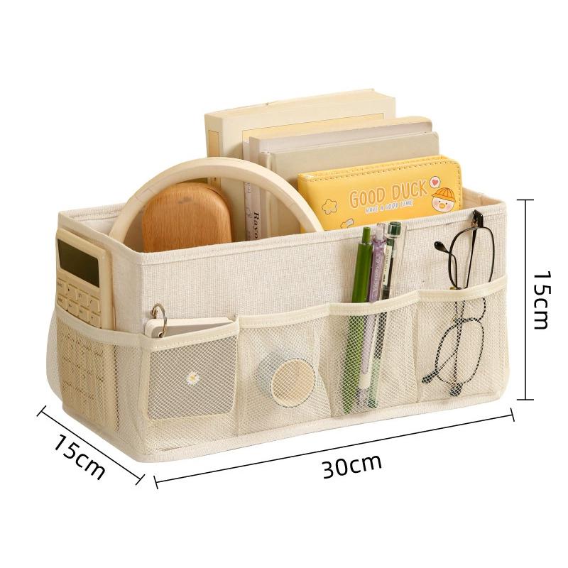 

Underwear Storage Box Foldable Desktop Cosmetics Organizer Wardrobe Drawers Socks Bra Separate Bedroom Cabinet Organization бежевый