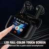 Wireles Smart Touch Screen Active Noise Cancelling Earbuds In Ear Work Headphones ANC Touchscreen Earphones TWS True Wireless Earbuds Bluetooth 5.3