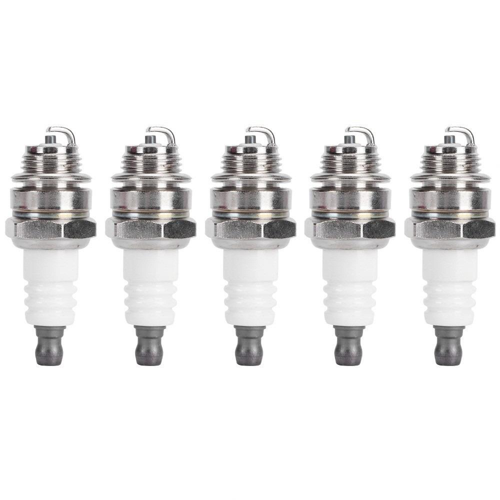 5PCS White Spark Plugs for BM6A BPMR7A RCJ6Y RCJ7Y WSR5F 33cc-49cc Trimmer Blower Trimmer