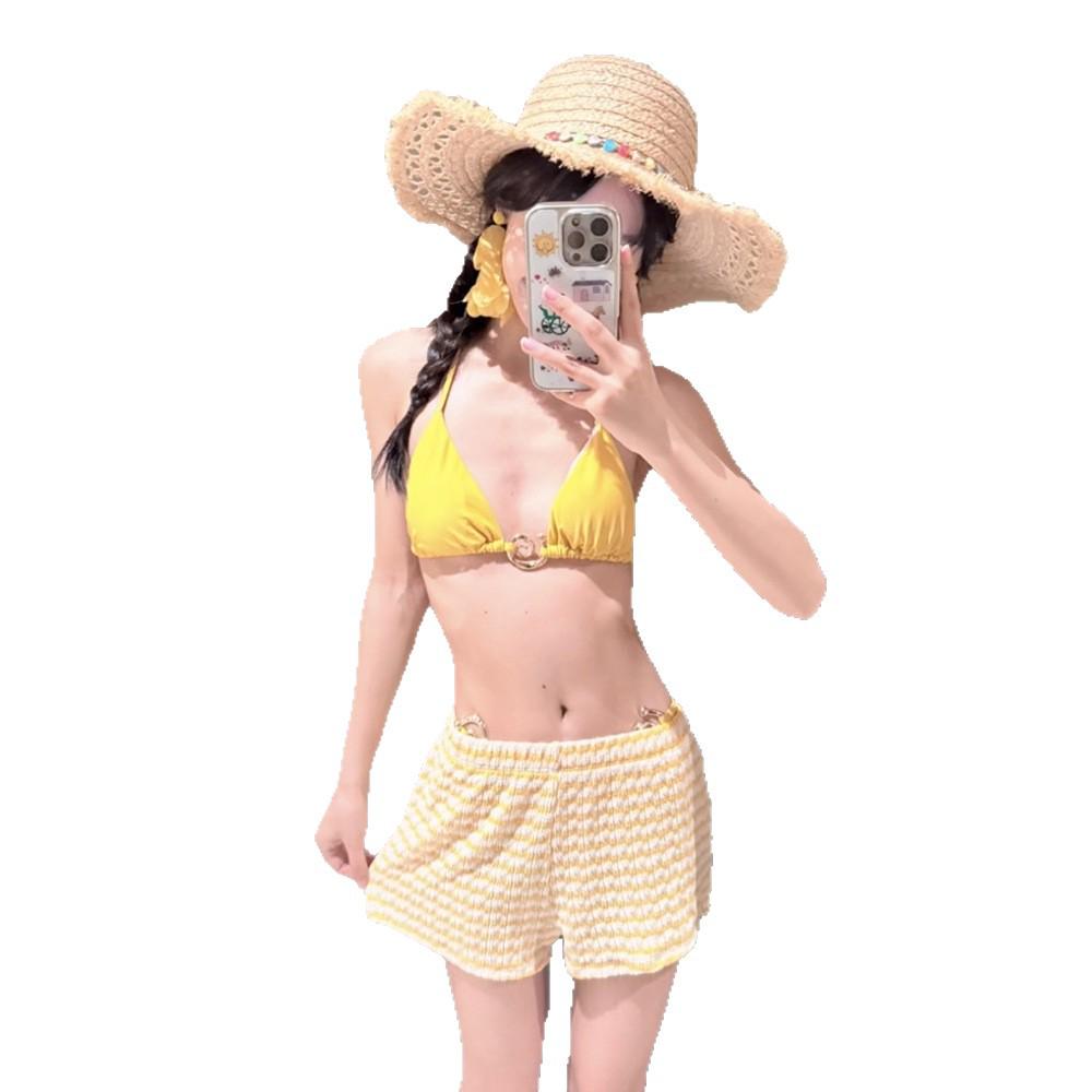 2026 Women's Three-Piece Slimming Bikini for Sweet Vacation