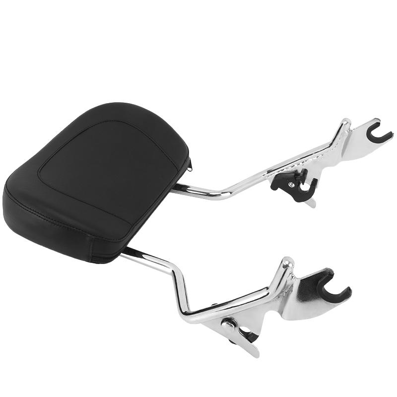 Motorcycle Chrome Detachable Passenger Backrest Rear Sissy Bar For Harley Touring Street Glide Road King Glide 2009-2023