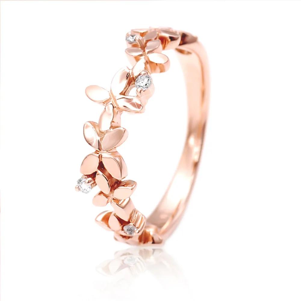 Fresh Flower Finger Rings for Women Silver Color/Rose Gold Color Aesthetic Rings Party Fancy Birthday Gift Jewelry