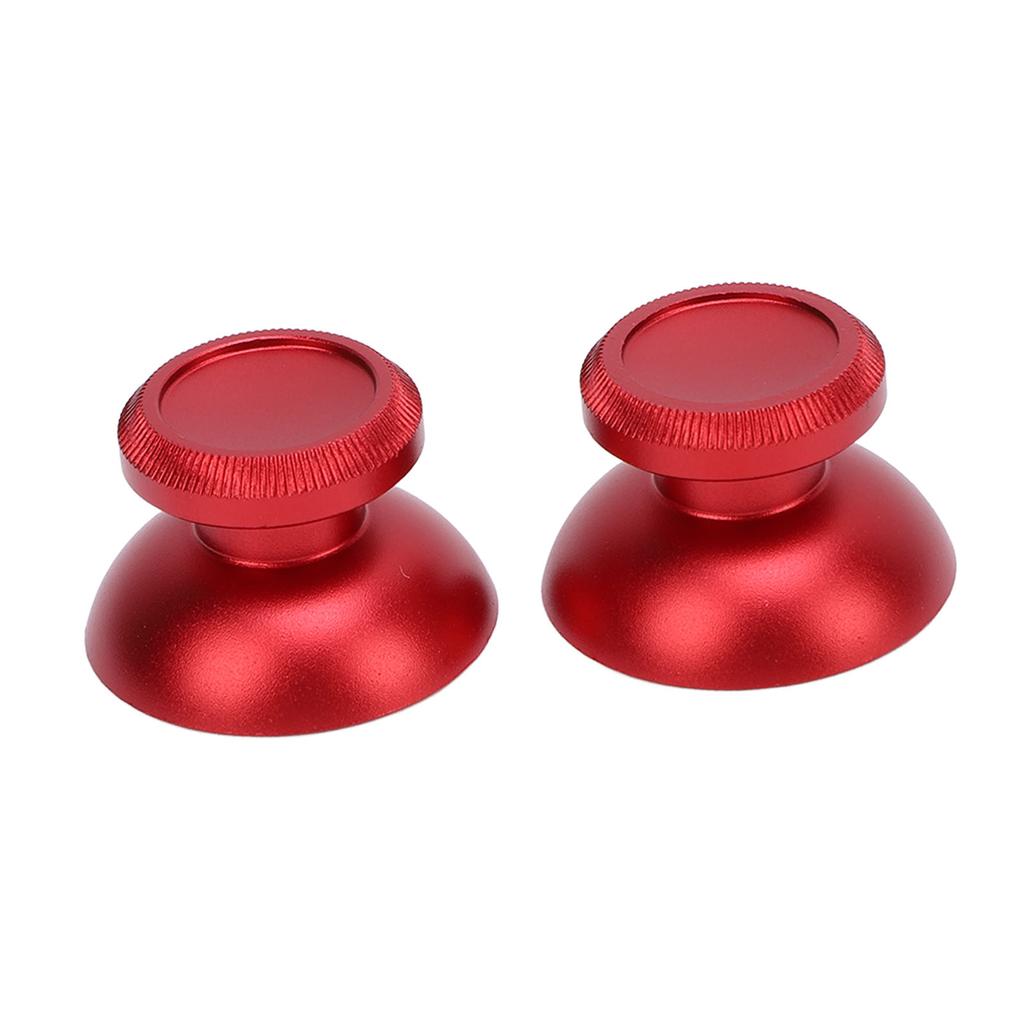 2 STÜCK Daumenstick-Kappen Aluminiumlegierung Daumen-Joystick-Griffe Ersatzzubehör für Gaming-Konsolen-Controller