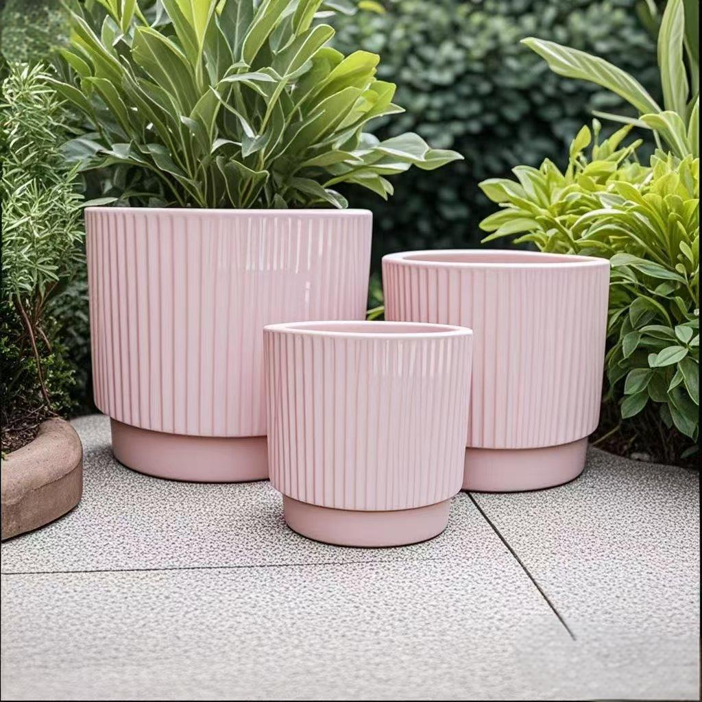 Extra Large Nordic Minimalist Ceramic Flower Pot for Home and Balcony