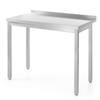 Steel Wall-mounted Kitchen Worktop Table with Edge 120x60 Cm Hendi 811252