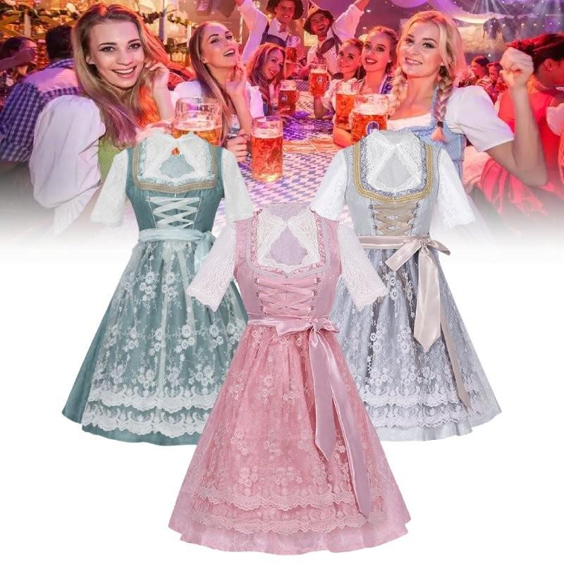 Oktoberfest Cosplay Women Dresses Slip Skirt Festival Stage Clothing Performance
