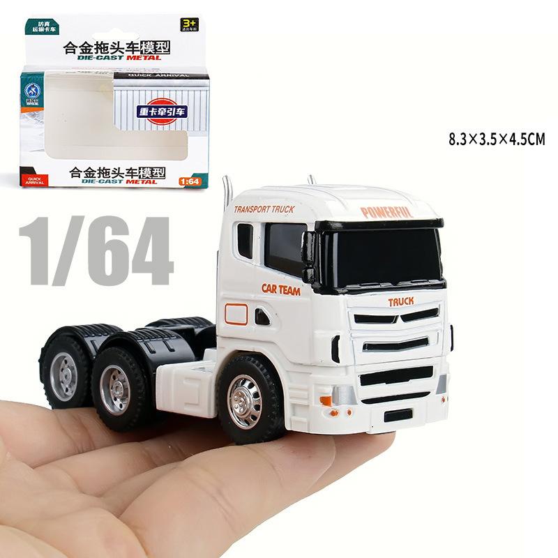1:64 Scania Container Truck American Container Truck Alloy Diecast Model Car Mini GT Vehicle Toy Models Miniature Cars Birthday