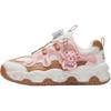 Anta Kids Synthetic Leather Fabric Comfortable Versatile Non-Slip Wear-Resistant Low-Top Casual Shoes Men Casual Shoes White Pink A22448829-1