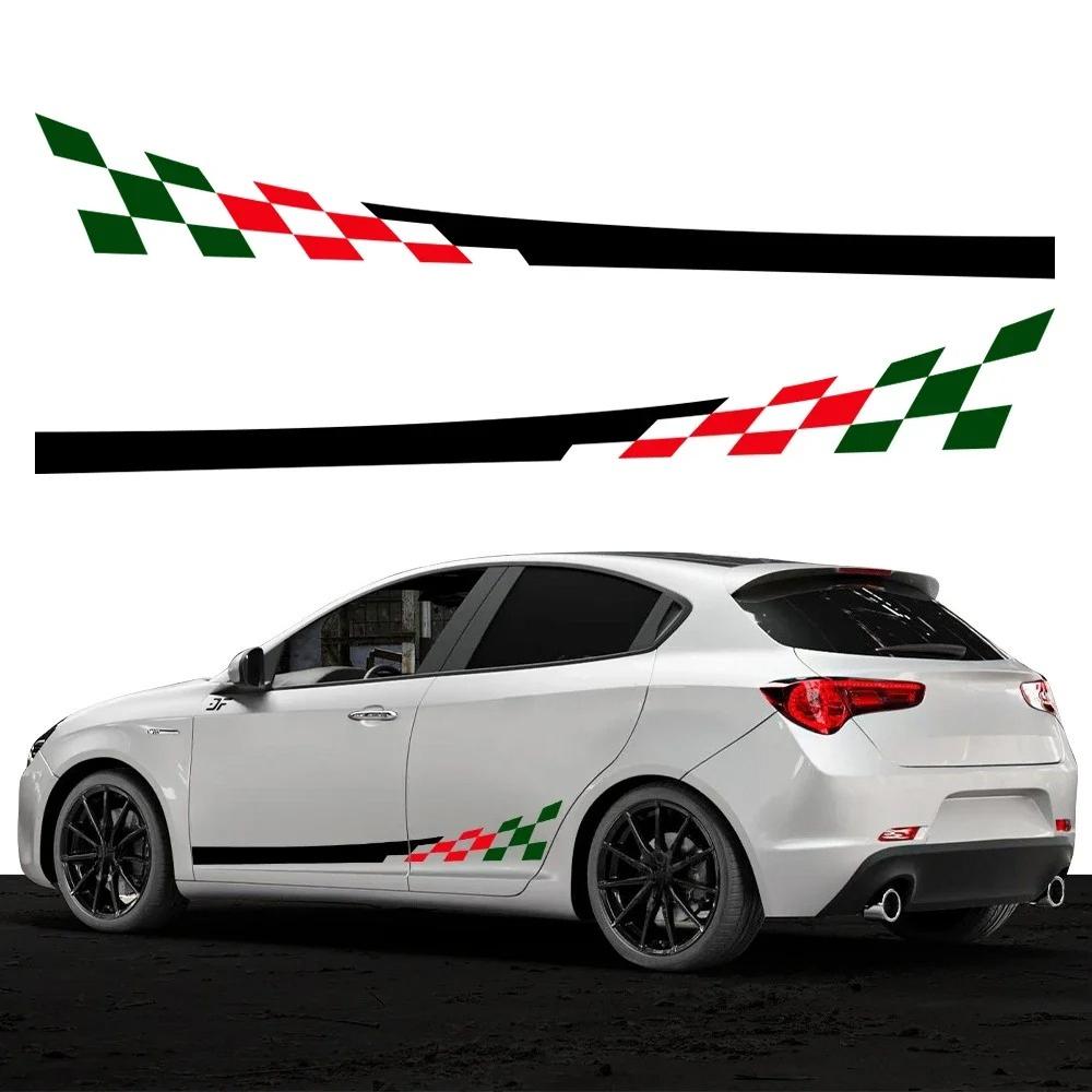 Alfa Romeo Giulietta Automobilio Durų Šoninės PVC Lipdukai Lenktynių Sportinės Grafikos Juostelės Vinilinės Plėvelės Apdailos Lipdukai Tiuningas Auto Aksesuarai