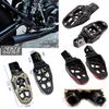 S.fields.inc Wide Foot Pegs Bike Step Mount Off-Road Motorcycle Universal 3 Colors (Black)