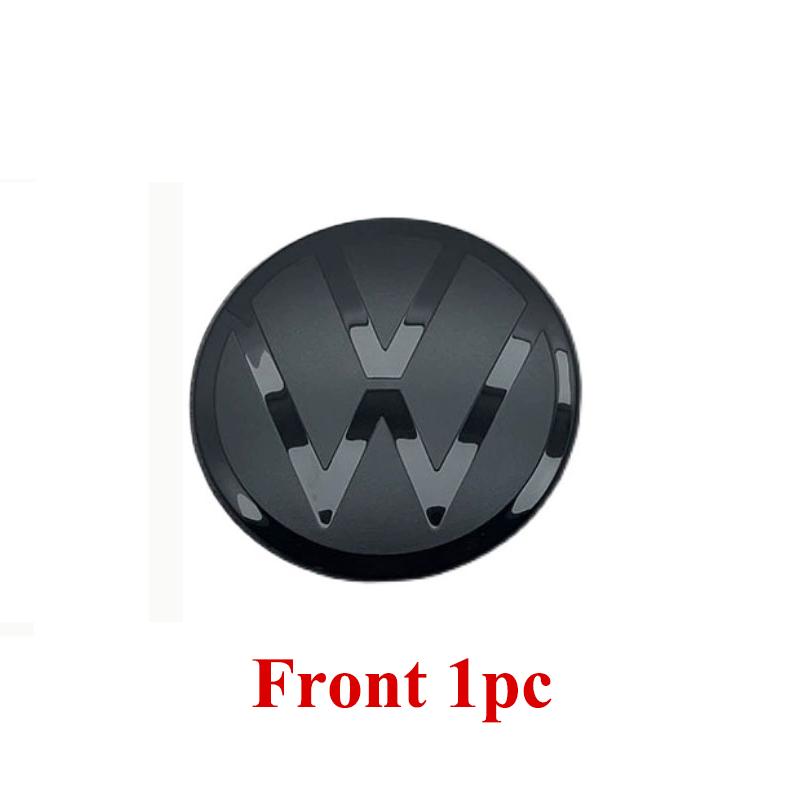 2026 Neu Für VOLKSWAGEN VW VW T-ROC ABS Spiegel Schwarz 144mm 113mm Emblem Auto Frontgrill Logo Heckklappen Emblem Für Volkswagen T-