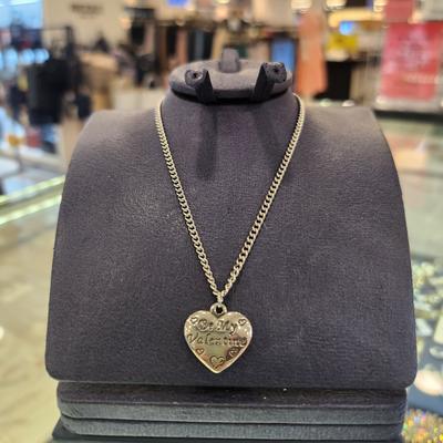 Atria Valentine N Heart Steel Necklace BNSSNST0010WHF White