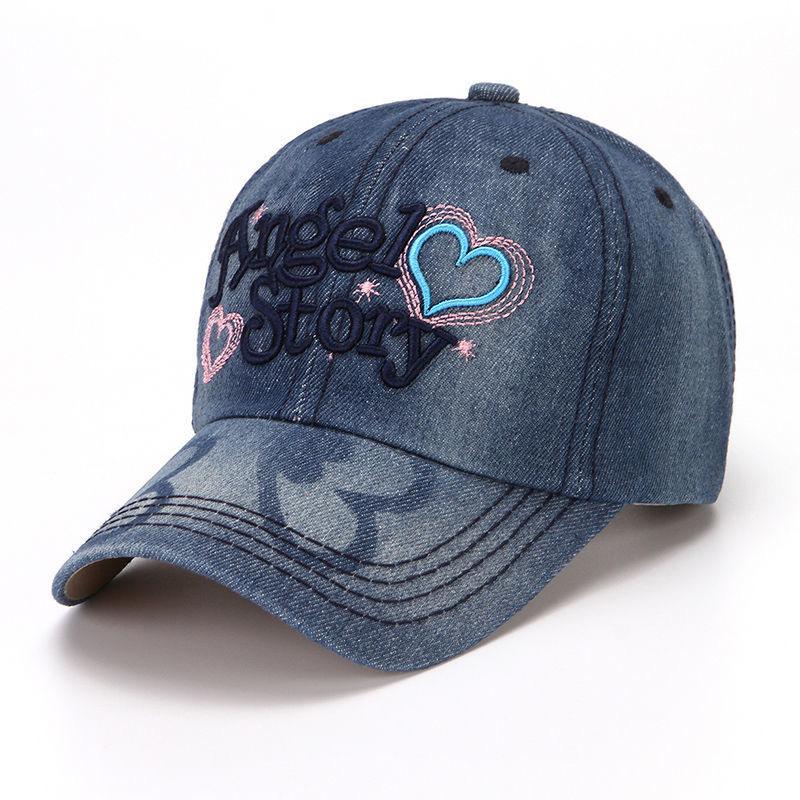 Cowboy Hat Women's Spring Korean Style Letter Cap Fashion Versatile Student Baseball Cap Sun Protection Sun Hat