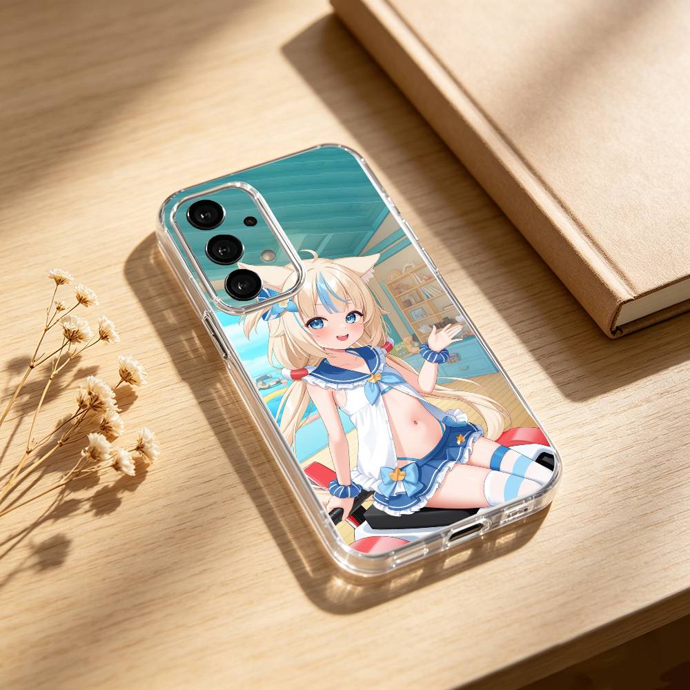 S-Sameko Saba phone Case For Samsung S25,24,21,22,23,30,Ultra,20,Plus,Fe,Lite,Note Transparent Cover Samsung S22plus5G