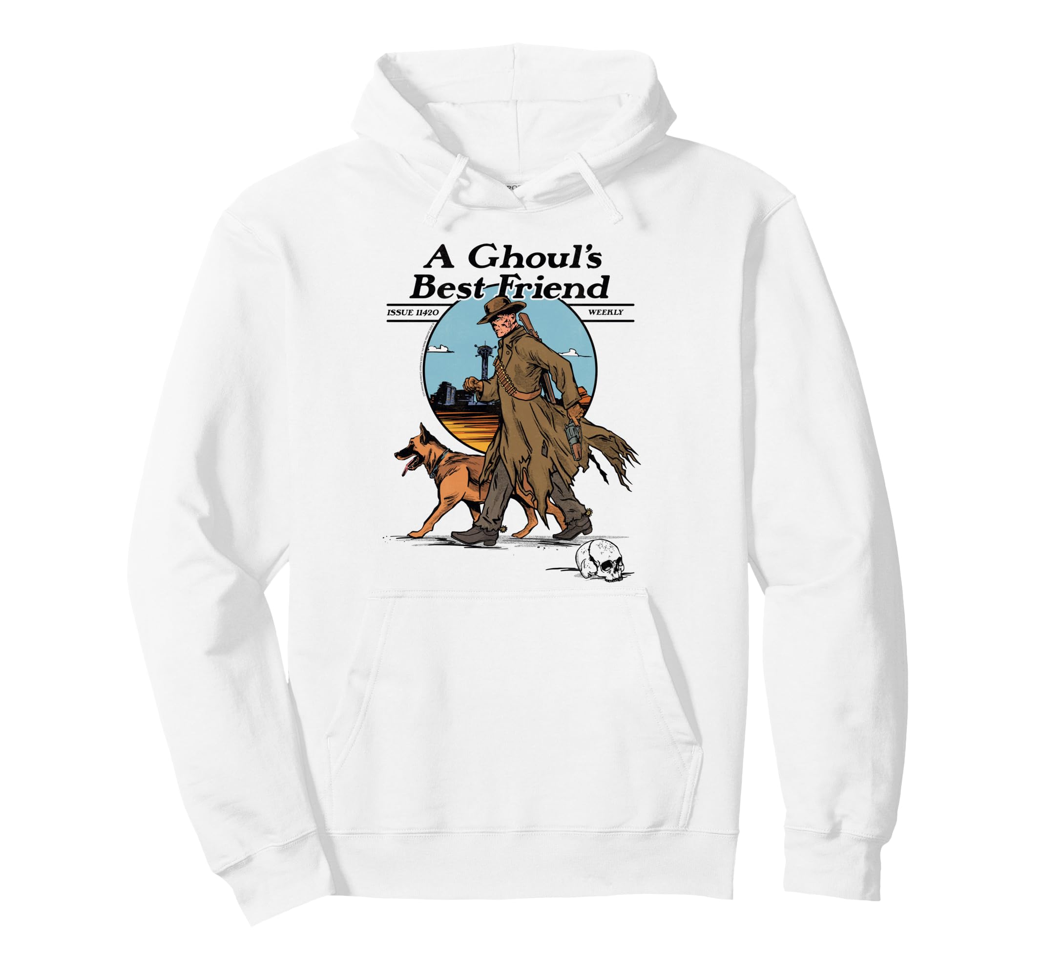 

Fallout A Ghoul s Best Friend Illustrated Magazine Cover TV Hoodie