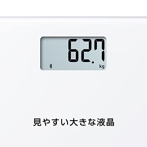Omron Bathroom Scale, Black, HN-300T2-JTBK. Smartphone connectivity, automatic data transfer, automatic recognition, measurement starts simply by step