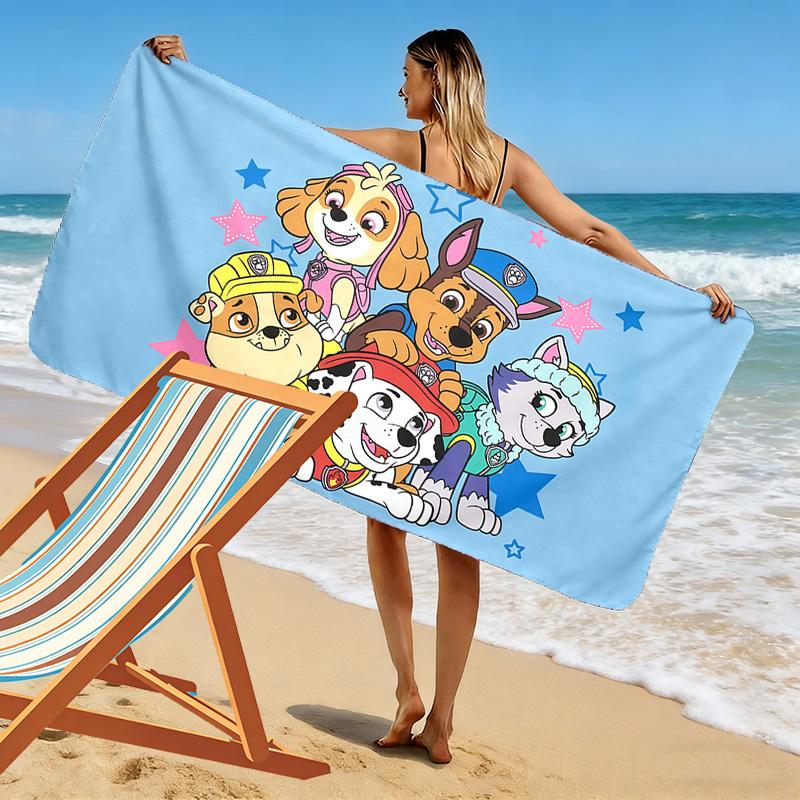 PAW Patrol2 Print Beach Towel, Large Soft Quick Dry Towel for Beach Camping Swimming