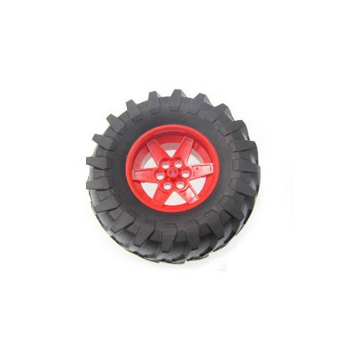 Rainbow Pig MOC Parts Wheel 15038 + 23798 Tire 107 X 44R High-Tech Compatible Bricks DIY Building Blocks Particle Kid Toy Gift