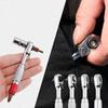 Anti-skid Handle Mini Ratchet Socket Wrench Portable 2-In-1 Wrench Double End Wrench  Hand Tools