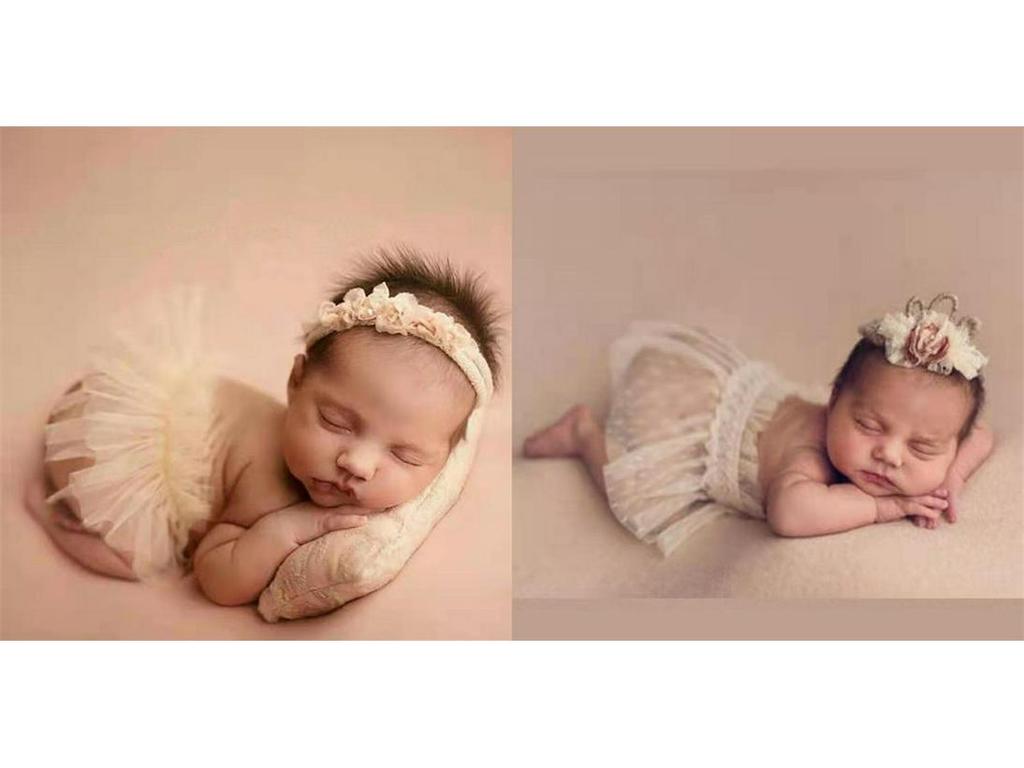 Children's Lace Tulle Photography Dress - Baby Photo Props Outfit