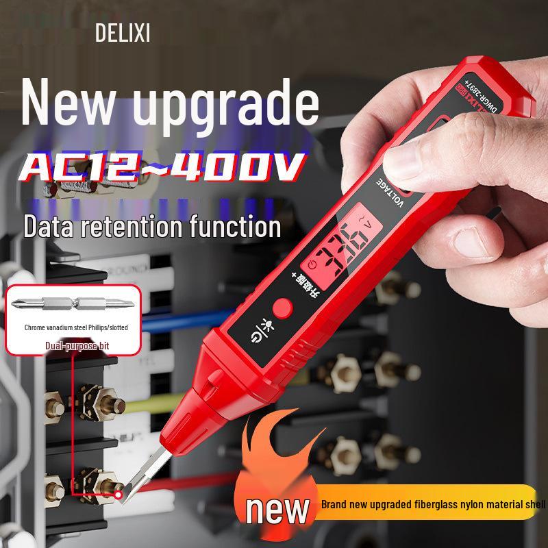 R2897+ Digital Smart Voltage Tester Pen - Multifunctional Electric Induction Test with Breakpoint Detection