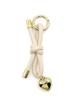 INS-Stil Gewebtes Lederseil Schlüsselanhänger & Schleifen-Taschenanhänger Lanyard