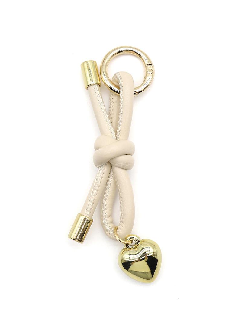 INS-Stil Gewebtes Lederseil Schlüsselanhänger & Schleifen-Taschenanhänger Lanyard