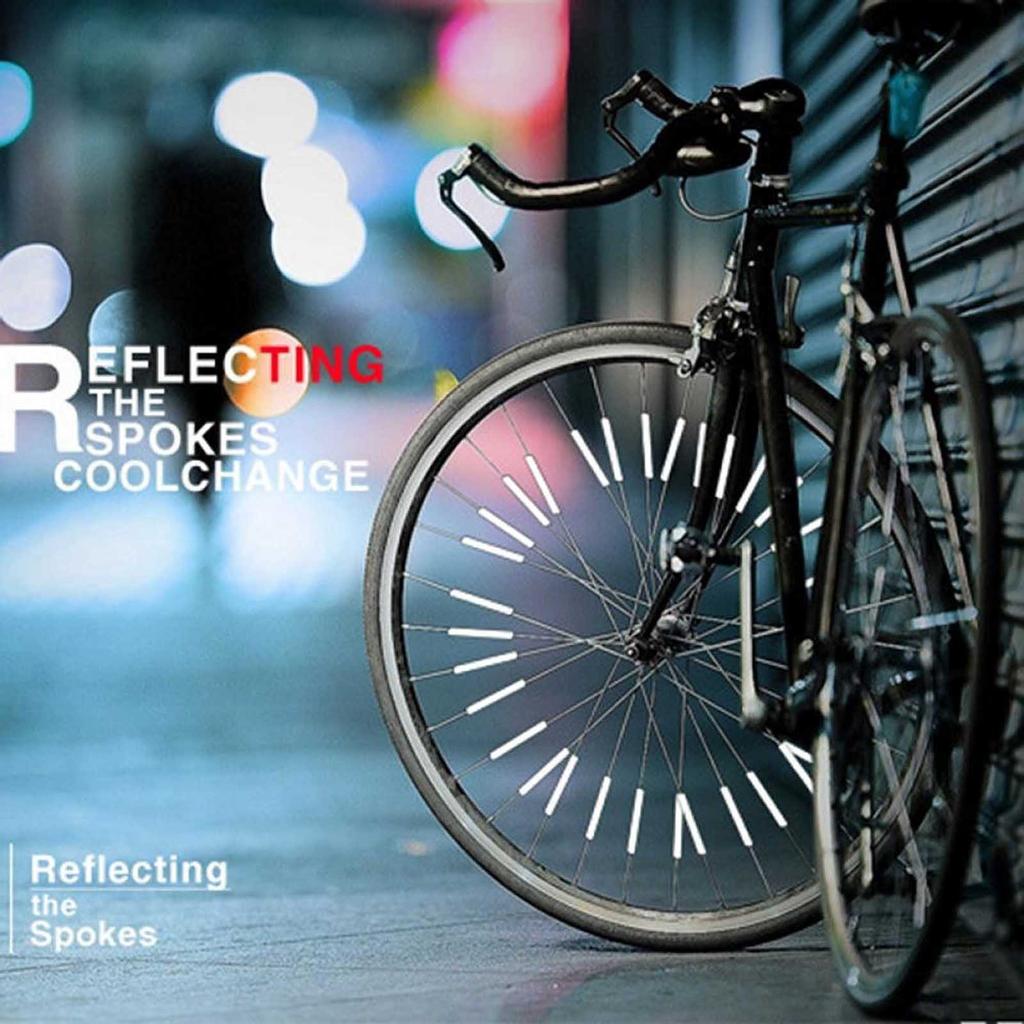 36 Pcs/Pack Bicycle Spinning  Reflective Card Strip Bicycle Spokes Reflective