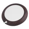 USB Cup Warmer Heat Beverage Mug Mat Office Tea Coffee Heater Pad Dark Wood Grain