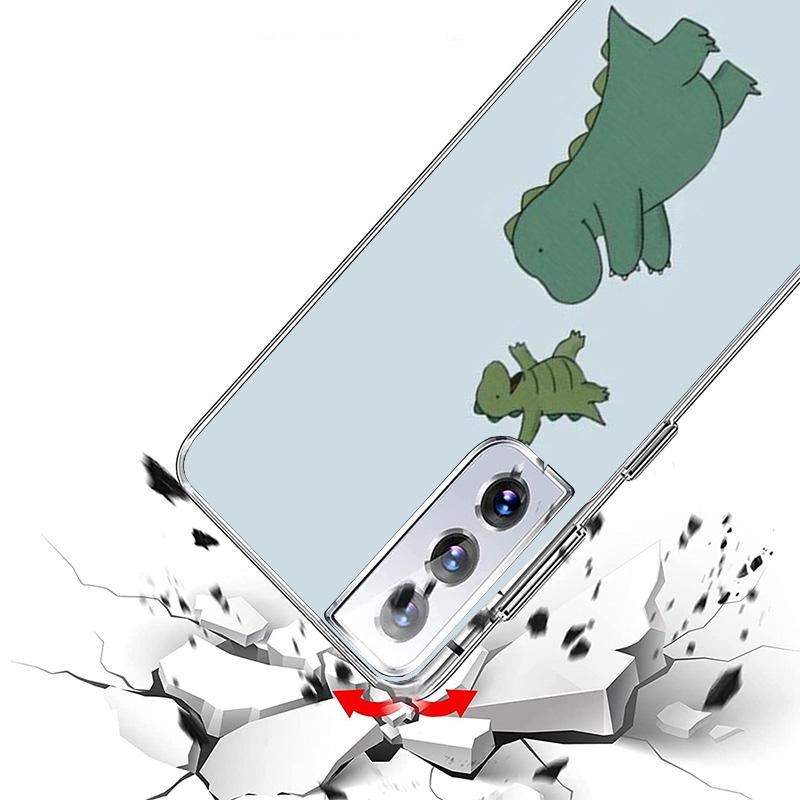 Cute Cartoon Dinosaur Baby Phone Case For Samsung Galaxy S26 S25 Edge S24 S23 FE S22 Ultra S21 Plus S20 + Fundas Cover Coque Gal