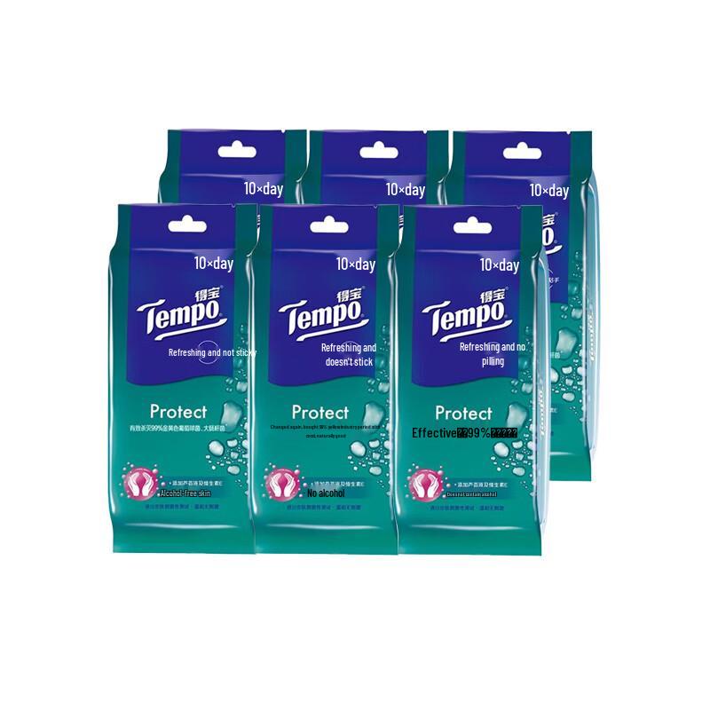 Tempo Wet Wipes and Handkerchief Tissues Combo