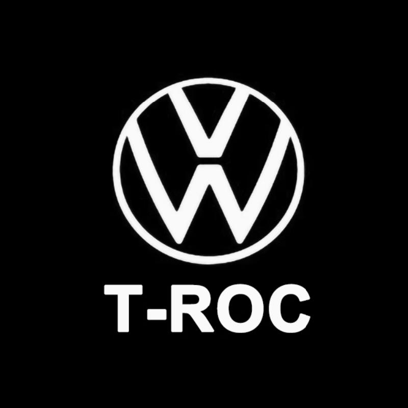 

For VOLKSWAGEN VW HD 2Pcs LED car logo door projection welcome light for Volkswagen T-ROC TAYRON ccessories for VW car luces l