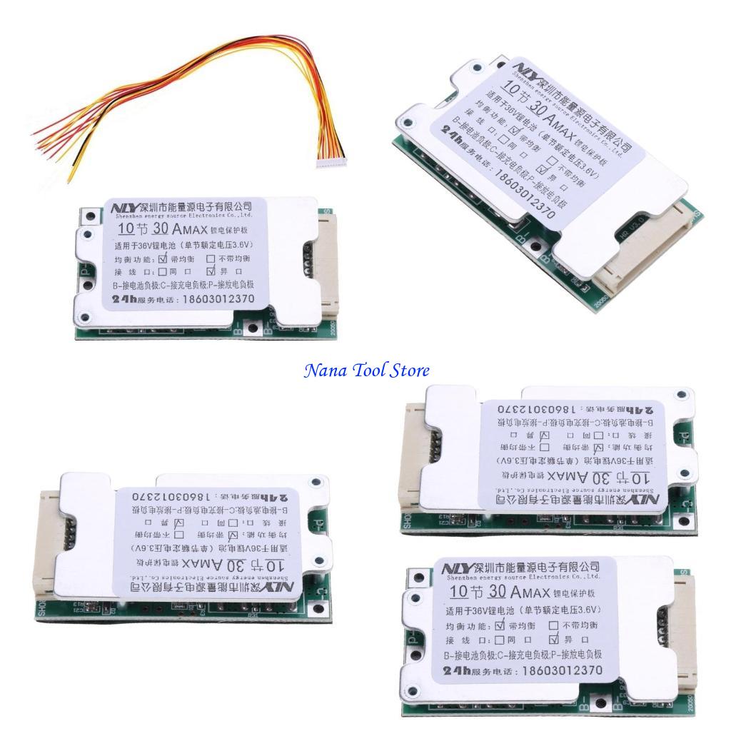 

31GJ 10S 30A 36V Li-ion Lithium Battery Board 18650 with for Protection PCM 10S Balance Charging Circ China Mainland