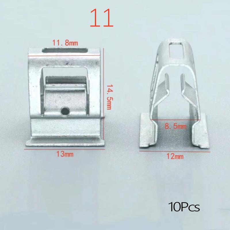 10 Pezzi Fermo Rivetto Fastener a U Universale per Console Centrale Cruscotto Auto Clip Metalliche per Pannelli Trim Auto