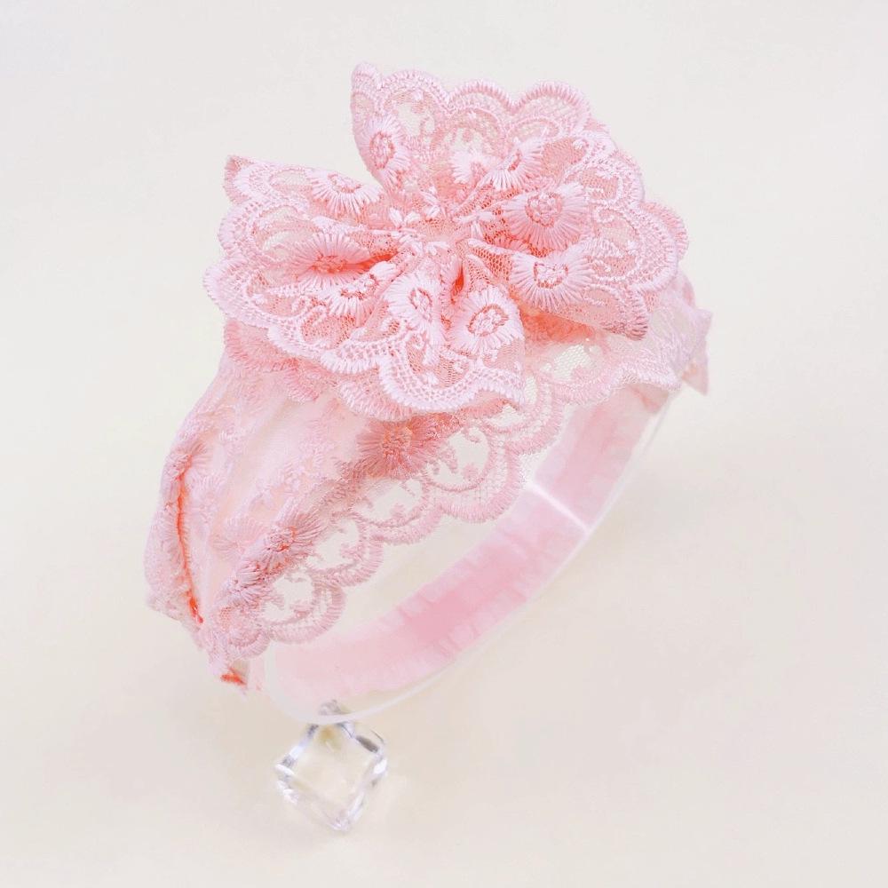 Baby Girl Lace Headband: Fontanelle Protection, Wide-Brimmed, 0-3 Years, 100-Day Photo Accessory, Little Princess Hairband