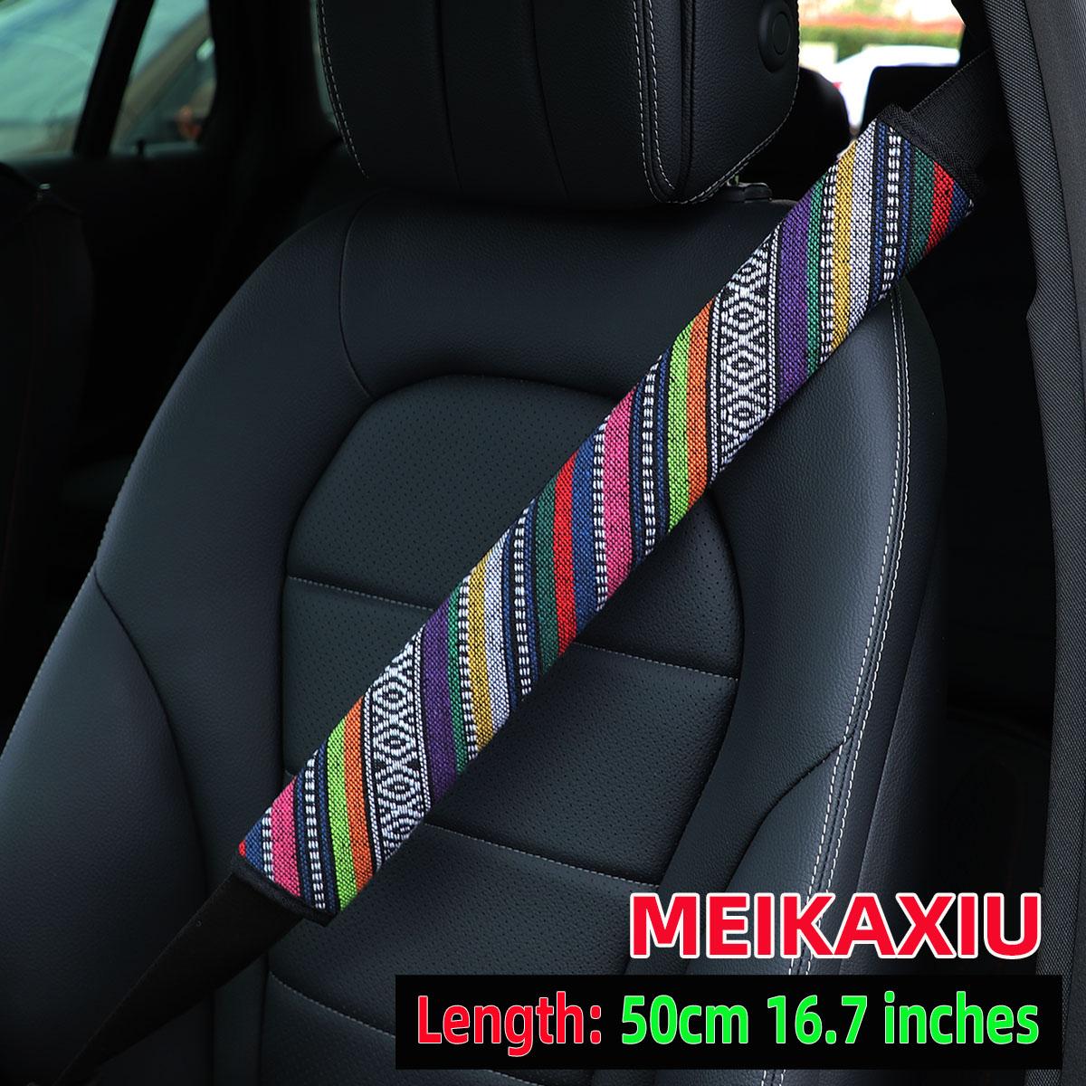 

1 Вышитая Ткань Дышащий Чехол на Плечо для Ремня Безопасности Сиденья Грузовика Автомобиля 50см16,7 Дюйма Автомобильные Принадлежности для Интерьера Черный