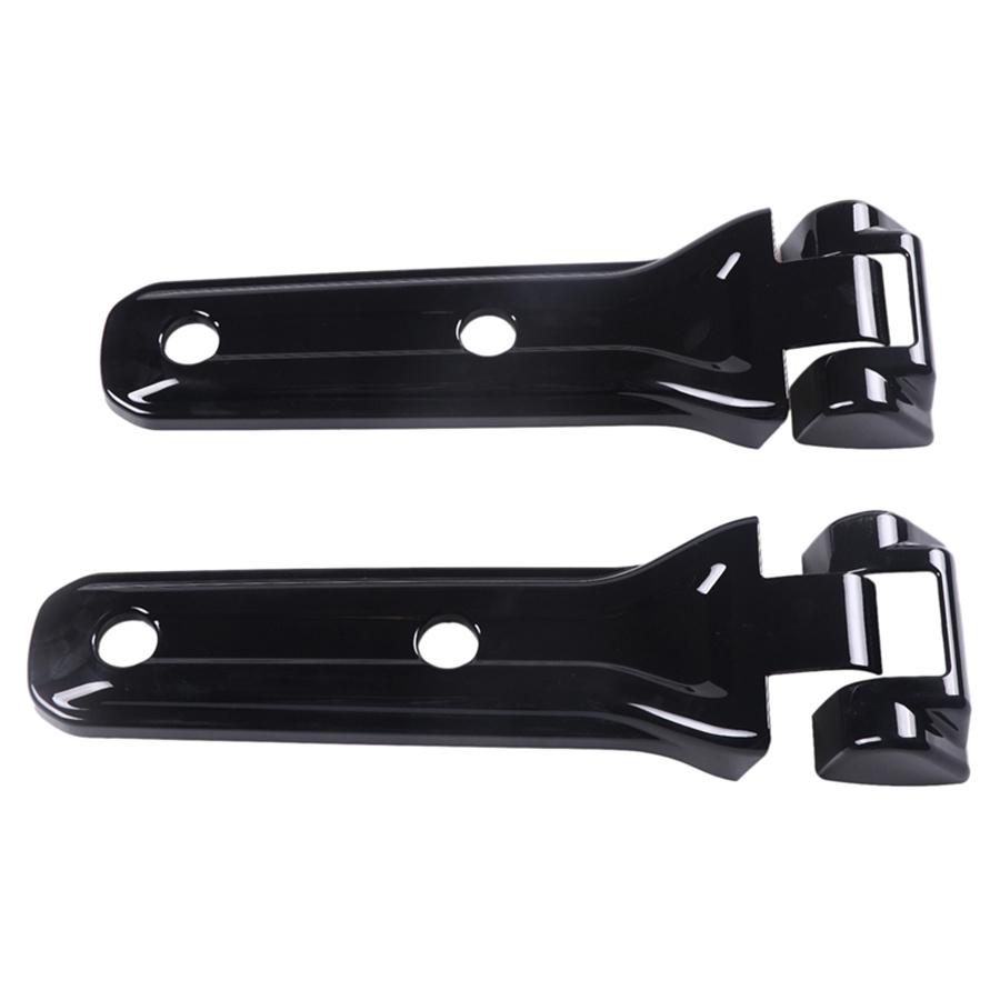For 2018-2019 Jeep Wrangler JL Black ABS Tailgate Spare Tire Hinge Cover Trim x2