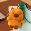 13cm Cute Elephant Sloth Penguin Raccoon Capybara Pendant Lovely Bear Toy Plush KeyChain Decoration