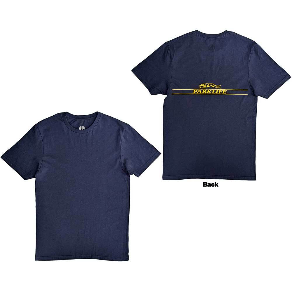 Blur Parklife Back T-Shirt Blue New L