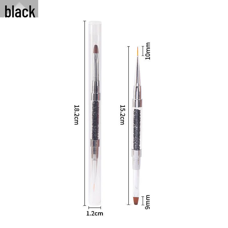 Double-Ended Multifunctional Nail Art Brush and Gel Polish Pen