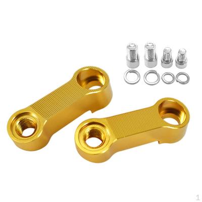 1 Paire Adaptateurs d'Extension de Riser de Miroir en Aluminium pour Moto Convient pour Z250 650 750 800 900 1000