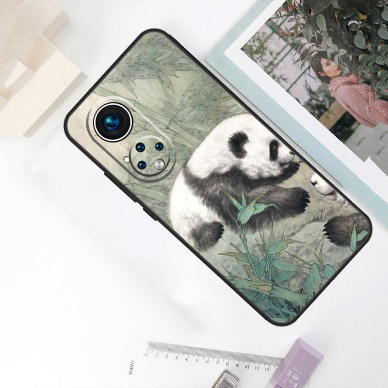 Chinese Bear Panda For Honor Magic 8 Pro 5 6 7 Lite Case For Honor Win RT 400 200 50 70 90 X8c X8b X9a X9b X9c