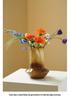 Latte Gradient Handmade Vintage Flower Vase for Light Luxury Living Room Decor